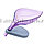 Мыльница с подставкой настольный на присосках пластиковый в форме лепестка фиолетовый, фото 4