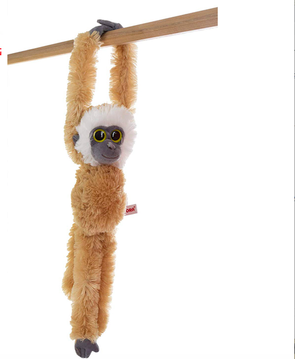 Мягкая  подвесная плюшевая игрушка обезьяна / Игрушка Aurora «Обезьянка»