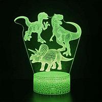 Светильник-ночник, 3d lights, Динозавры