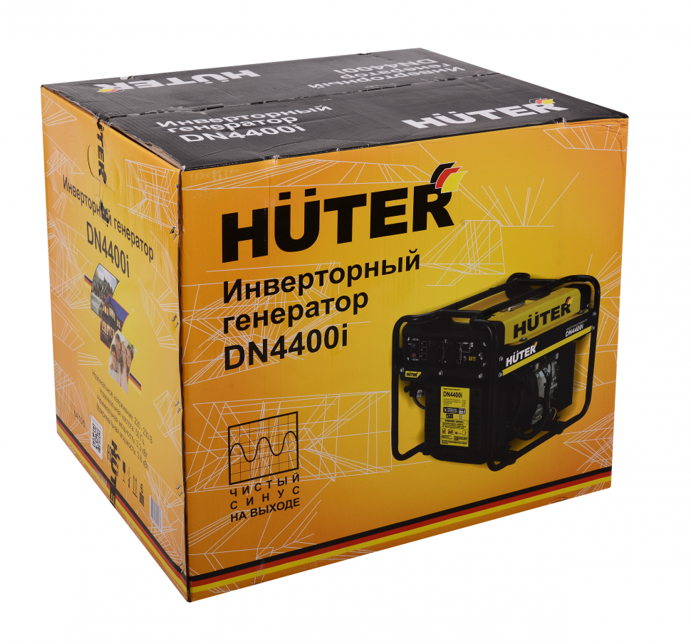 Инверторный генератор HUTER DN4400i 64/10/5 (3.6 кВт, 220 В, ручной старт, бак 10 л) - фото 7 - id-p100309702