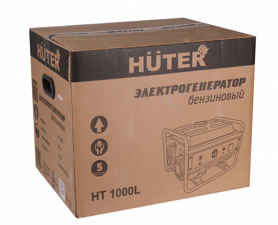 Электрогенератор Huter HT1000L 64/1/2 (1.1 кВт, 220 В, ручной старт, бак 4.8 л) - фото 6 - id-p100309894