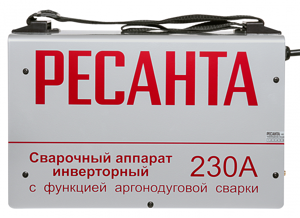 Сварочный аппарат инверторный Ресанта САИ-230-АД (аргонодуговой) 65/17 (От 10 до 230 А, электроды от 1,5 до 5 - фото 5 - id-p100309918