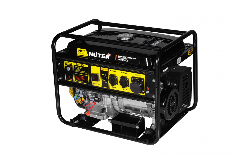 Электрогенератор HUTER DY 9500 LX 64/1/40 (8 кВт, 220 В, ручной/электро, бак 25 л) - фото 1 - id-p100309218