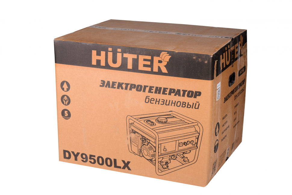 Электрогенератор HUTER DY 9500 LX 64/1/40 (8 кВт, 220 В, ручной/электро, бак 25 л) - фото 8 - id-p100309218