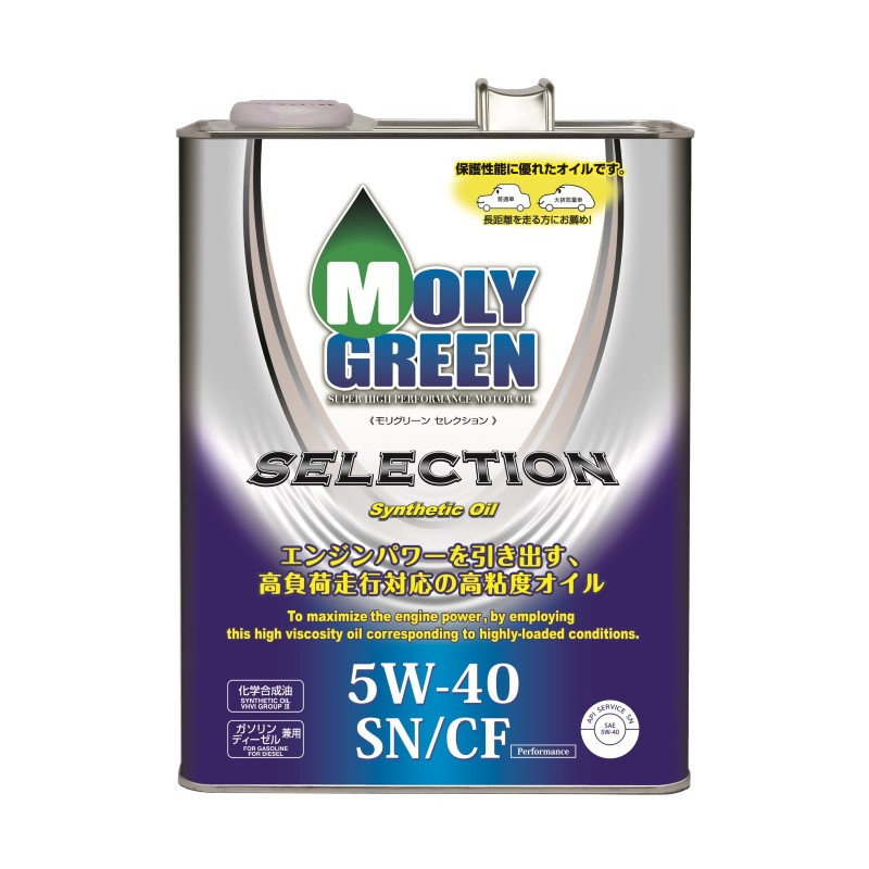 Моторное масло Moly Green Selection 5W40 SN/CF, 4л