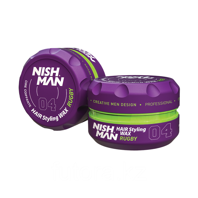 Воск на водной основе "NISHMAN Hair Styling Wax - 04 Rugby"
