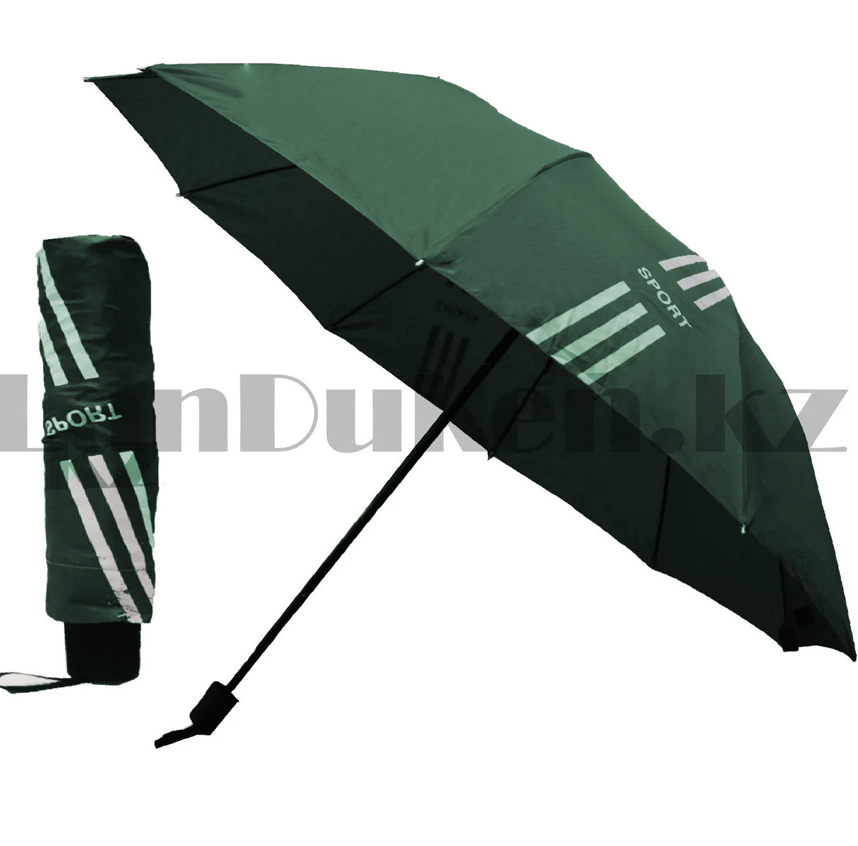 Зонт механический складной 30 см Sport темно-зеленый
