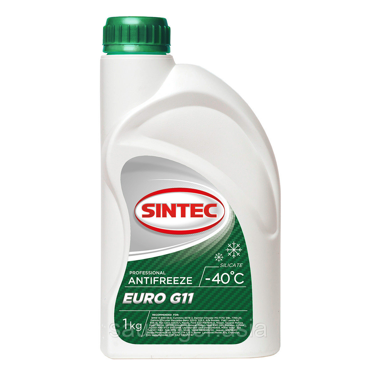 Антифриз SINTEC EURO G11 зеленый (5кг) - фото 2 - id-p100319715