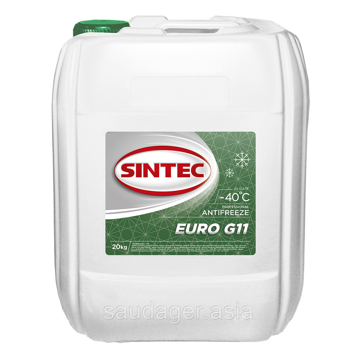 Антифриз SINTEC EURO G11 зеленый (20кг)