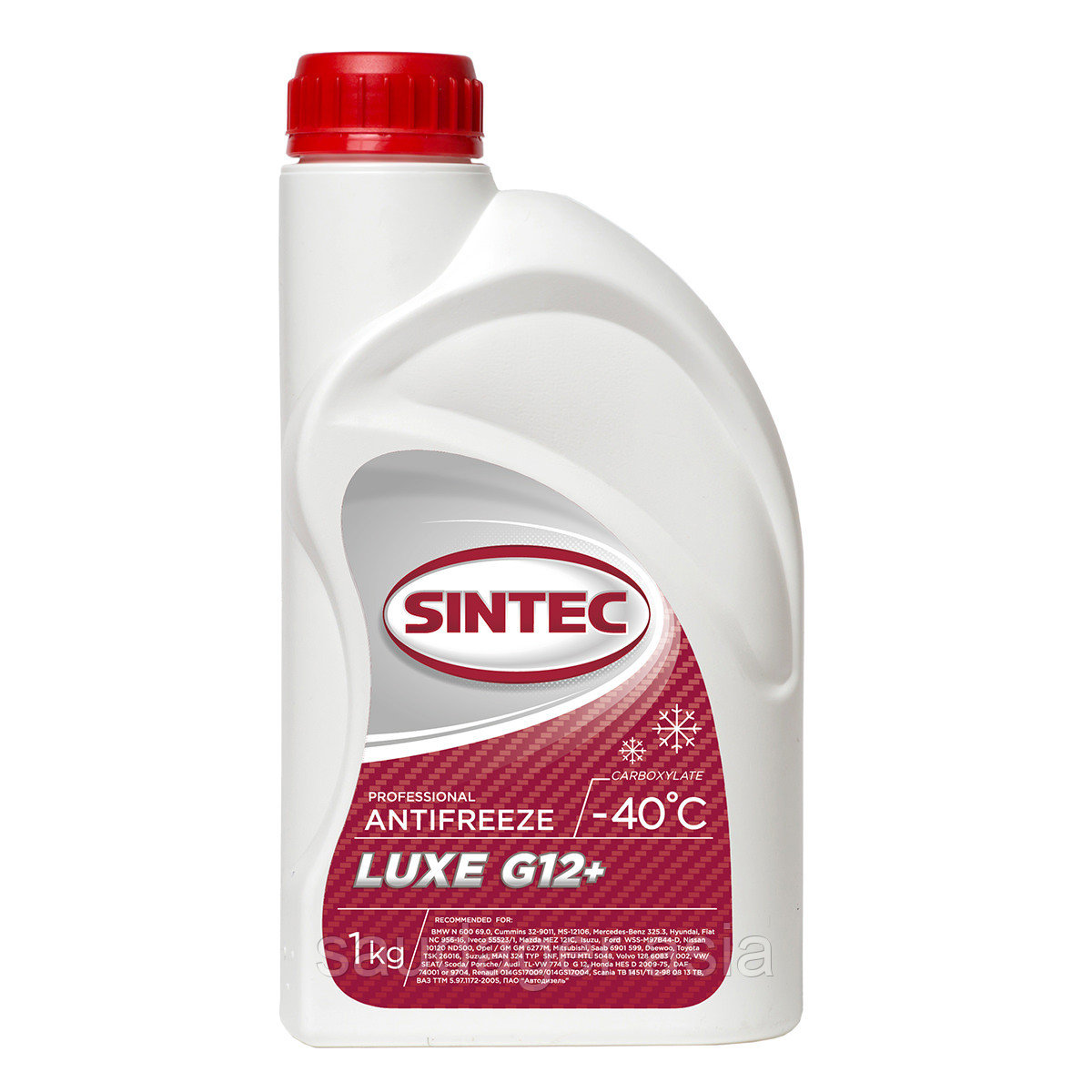 Антифриз SINTEC LUX G12 (3кг) карбоксилатный - фото 2 - id-p100320656