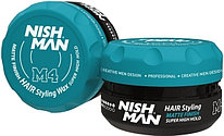 Воск матовый "NISHMAN Matte Finish Hair Styling Wax M4 Super High Hold" 100ml
