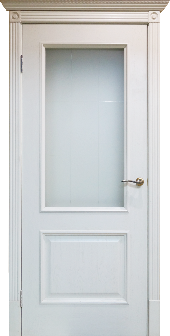 Межкомнатная шпонированная дверь Версаль патина ваниль