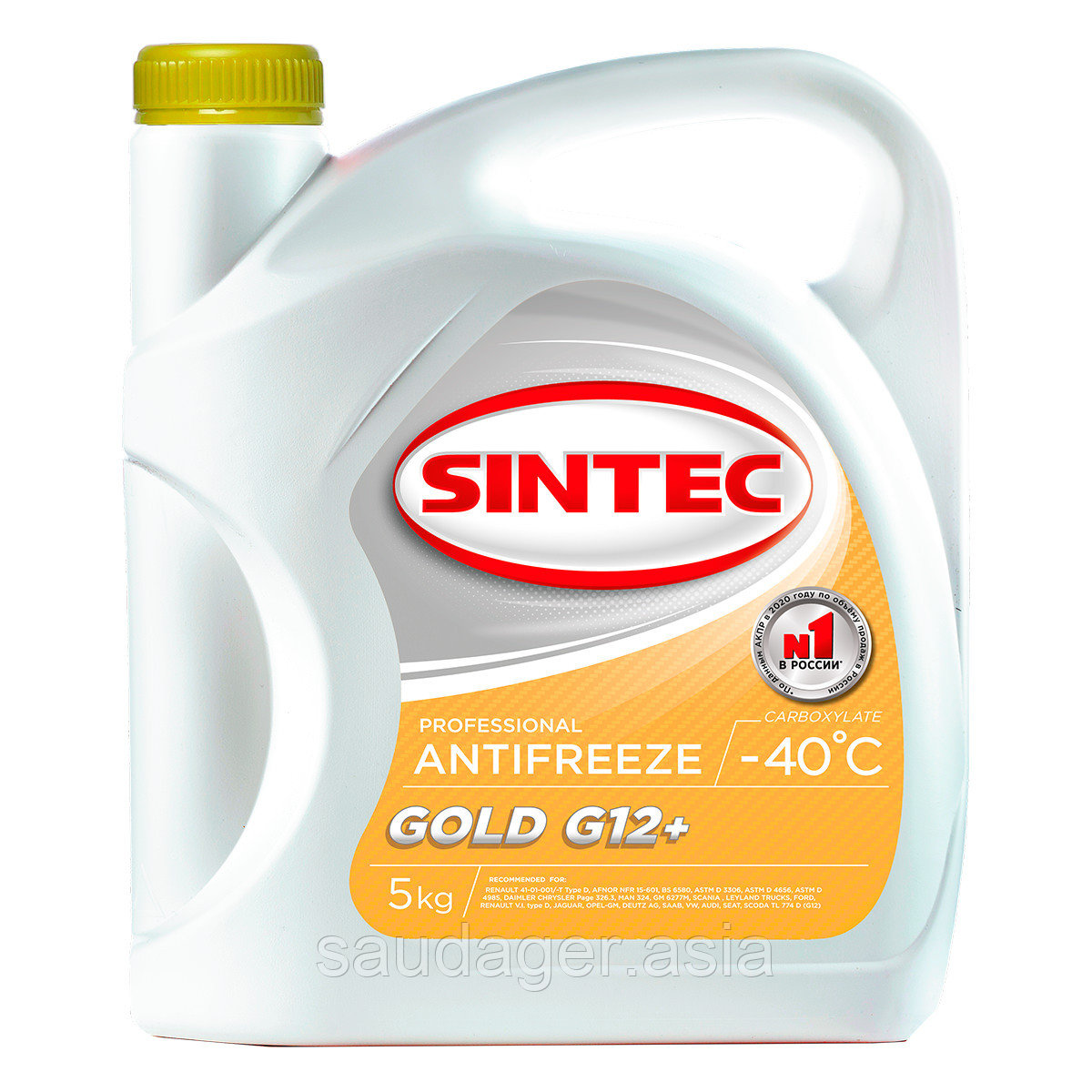 Антифриз SINTEC ANTIFREEZE GOLD G12 (5л)