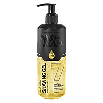 Гель для бритья "NISHMAN Shaving Gel - 7 Gold One Easy Tattoo"