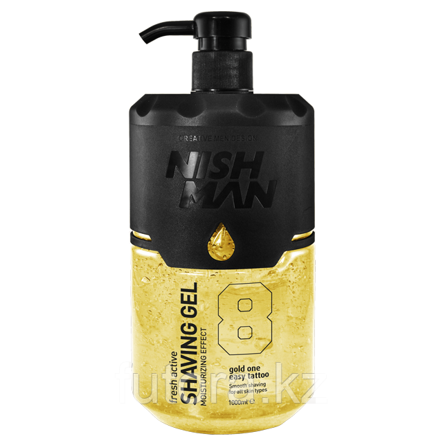 Гель для бритья "NISHMAN Shaving Gel - 8 Gold One Easy Tattoo"