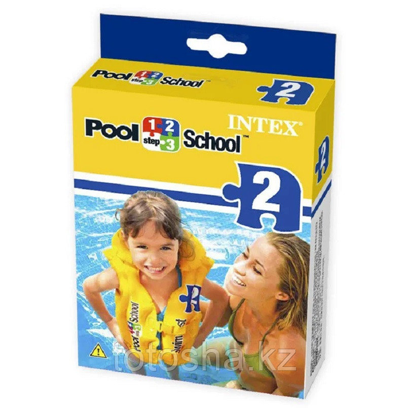 Жилет для плавания Pool School Deluxe, Intex 58660