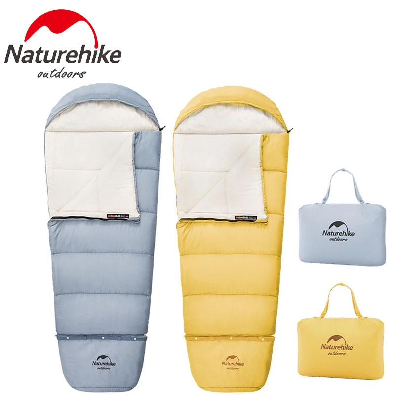 Детский спальник Naturehike С180 NH21MSD01 голубой/желтый