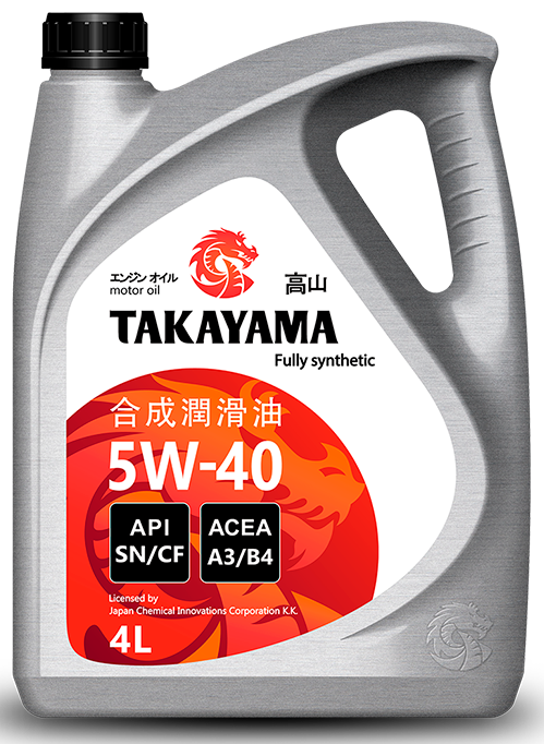 Моторное масло Takayama 5W-40, 4 литра