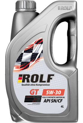 Моторное масло Rolf GT SAE 5W-30 API SN/CF, 4 литра - фото 1 - id-p100325845