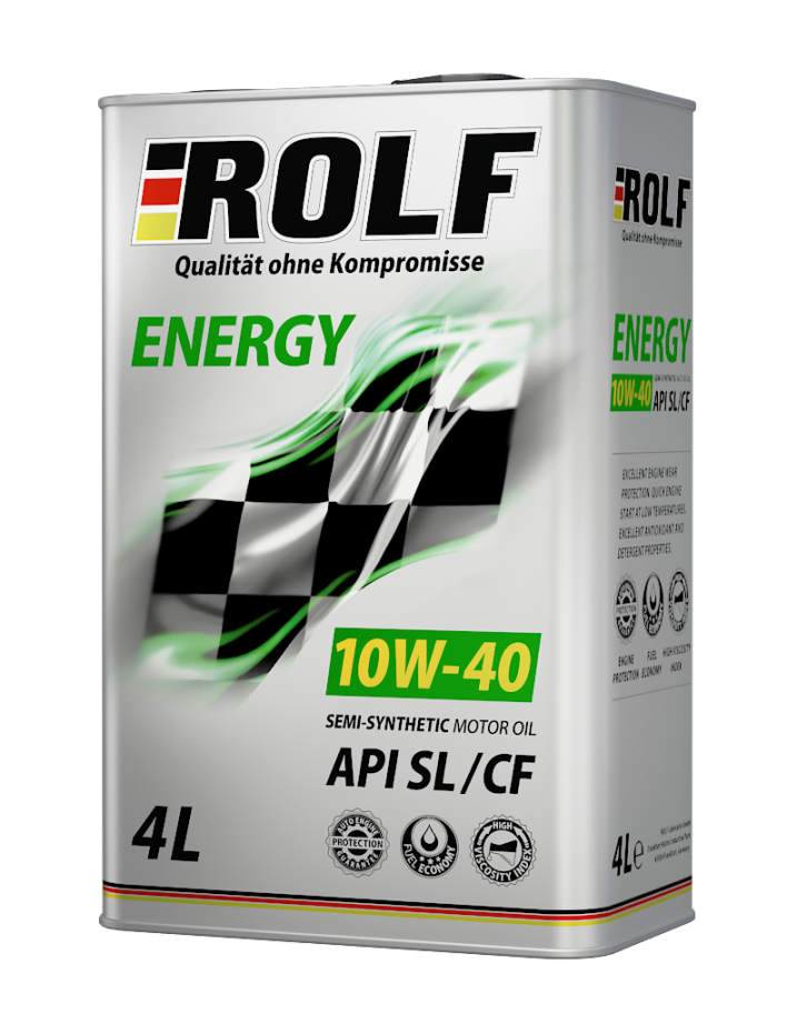 Моторное масло Rolf Energy 10W40 SL/CF, 4 литра