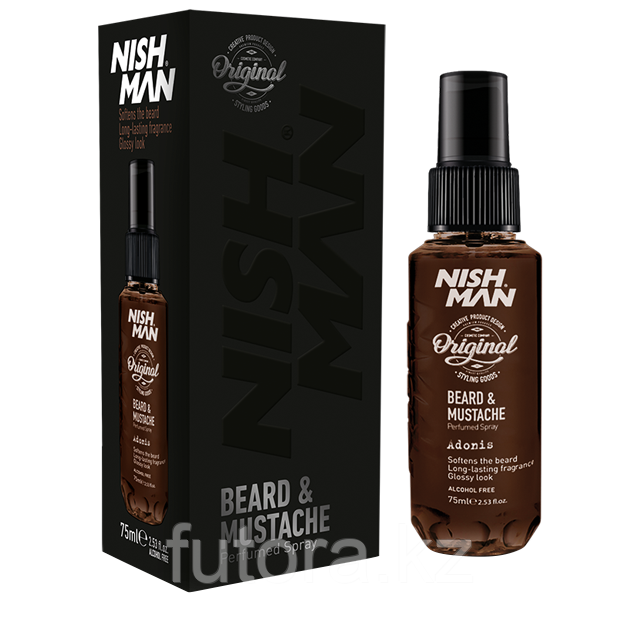 Парфюм для волос и бороды "NISHMAN Beard&Mustache Perfumed Spray Adonis". - фото 1 - id-p100326052