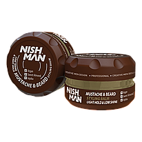 Воск для укладки бороды и усов "NISHMAN Beard&Mustache Styling Balm".