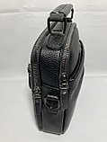 Мужская деловая сумка-барсетка через плечо "BWS" (высота 24 см, ширина 19 см, глубина 7 см), фото 6