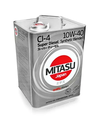 Моторное масло Mitasu Super Diesel Long Life 10w40, полусинтетическое, 6 литров