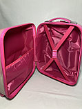 Детский пластиковый чемодан для девочек, с 5-х до 8-и лет (высота 46 см, ширина 32 см, глубина 22 см), фото 4