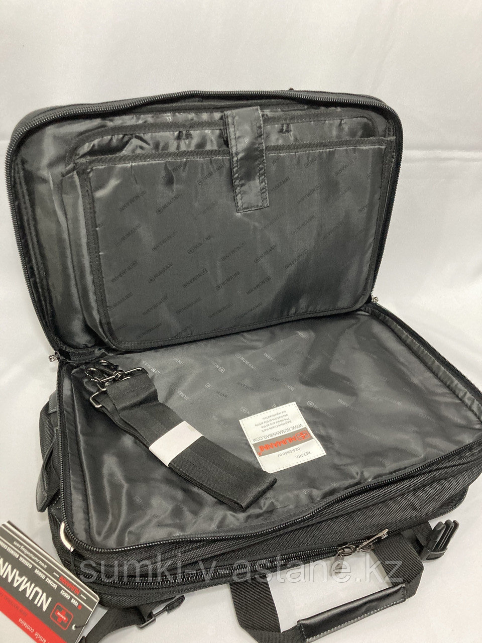 Мужской сумка- портфель из ткани "Numanni" (высота 30 см, ширина 44 см, глубина 14 см) - фото 7 - id-p48975452