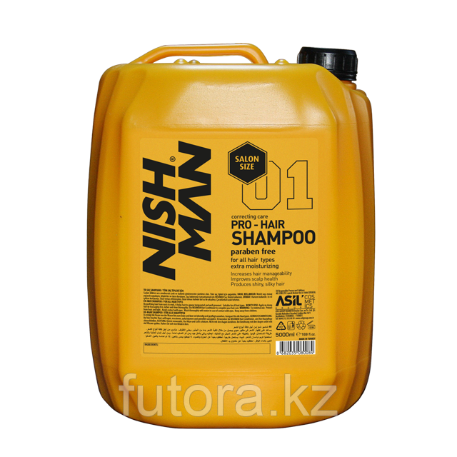 Шампунь очищающий "NISHMAN Pro-Hair Shampoo - 01 Keratin Complex".