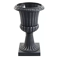 Вазон пластиковый на ножке 20 л (черный), 68x40 см