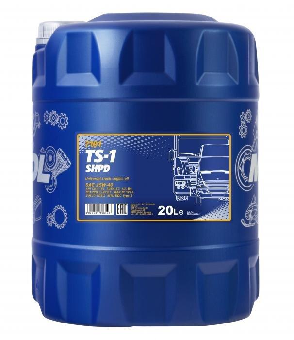 Моторное масло Mannol TS-1, 15W-40, 20 литров