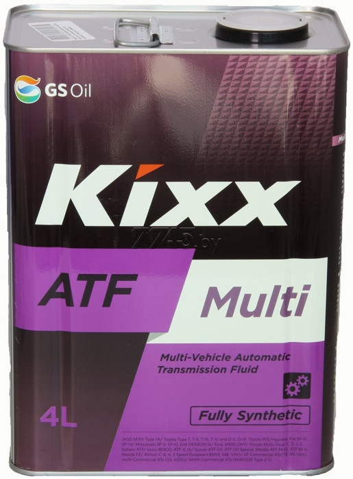 Масло для автоматических трансмиссий Kixx ATF Multi WS, 4 литра