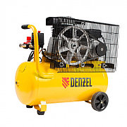 Компрессор воздушный BCI2300/50, ременный привод, 2.3 кВт, 50 литров, 400 л/мин Denzel