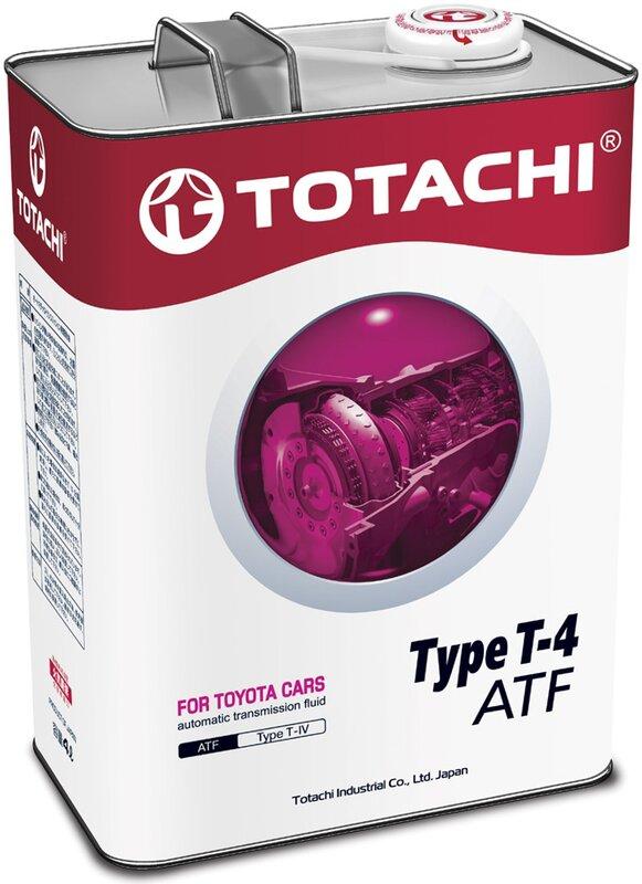 Масло для автоматических трансмиссий Totachi ATF TYPE T-IV PAO, 4 литра