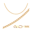Позолоченная цепь из серебра SOKOLOV позолота, ромб двойной 988040502 размеры - 40 45 50 55 60 65 70, фото 3
