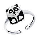 Кольцо из серебра с эмалью SOKOLOV покрыто  родием 94013239 размеры - 14 15, фото 5