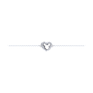 Браслет из серебра с эмалью и фианитами SOKOLOV покрыто  родием 94050717 размеры - 15 16 17, фото 4