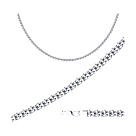 Цепь из серебра с алмазной гранью SOKOLOV покрыто  родием, версаль 968290604 размеры - 60 65, фото 3