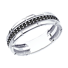 Кольцо из серебра с фианитами DIAMANT ( SOKOLOV ) 94-110-01175-1 покрыто  родием коллекц. PRESENT, фото 5