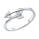 Кольцо из серебра SOKOLOV покрыто  родием 94013231 размеры - 13 14 15 16 16,5 17 17,5, фото 6