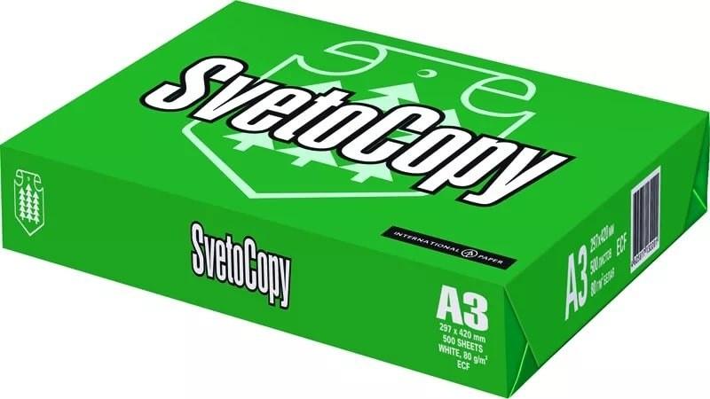 Бумага офисная "SVETOCOPY", А3, 80г/м2, 500 л / SVETOCOPY ке?се ?а?азы ...