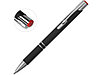 Ручка металлическая шариковая Legend Mirror Gum софт-тач с цветным слоем, черный / красный, фото 2