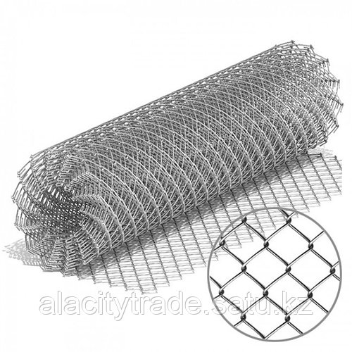 Сетка Рабица 100Х100 Д3,0 (оцинкованная) 100-1,8-3,0оц