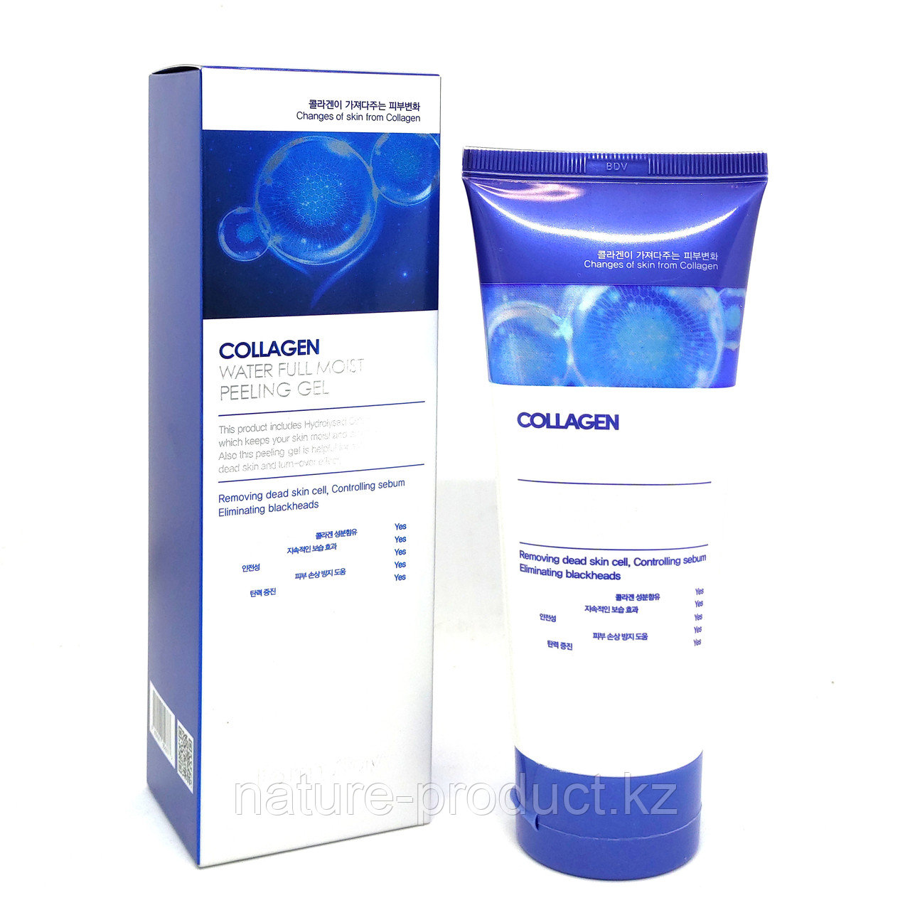 Пилинг-гель увлажняющий с коллагеном Farmstay Collagen Water Full Moist Peeling Gel 180 мл.