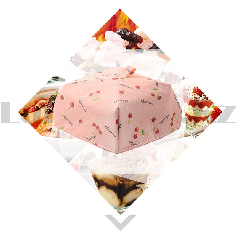 Крышка для еды теплоизоляционный из алюминиевой фольги водонепроницаемый складной 35 на 35 см розовый - фото 6 - id-p100357281