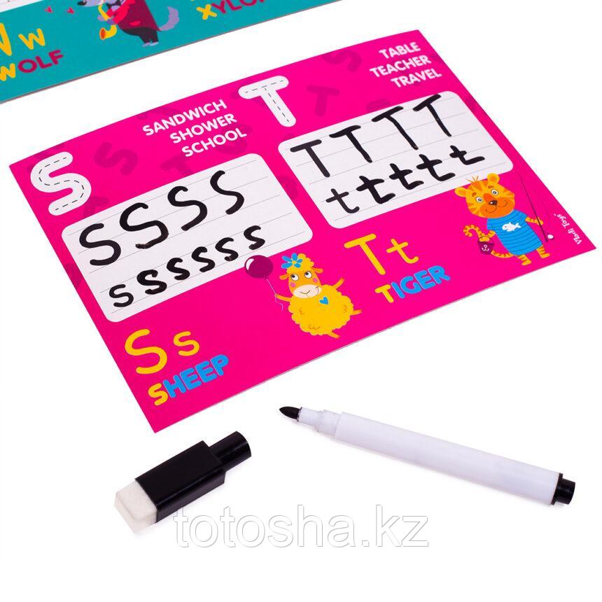 Игра с маркером «Пиши и вытирай. Английский алфавит» , VT5010-11 - фото 3 - id-p100358636