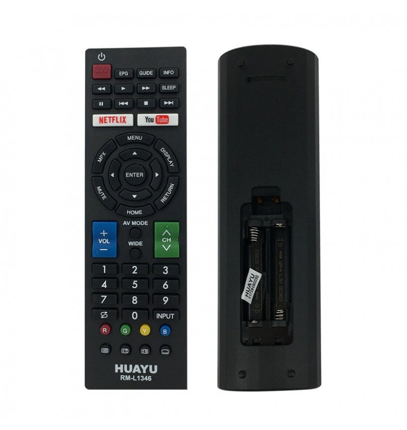 Универсальный пульт для телевизоров Sharp LCD TV с функцией NETFLIX и YOUTUBE, HUAYU RM-L1346 - фото 3 - id-p100359052