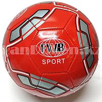 Футбольный мяч FWB 5 размер красный